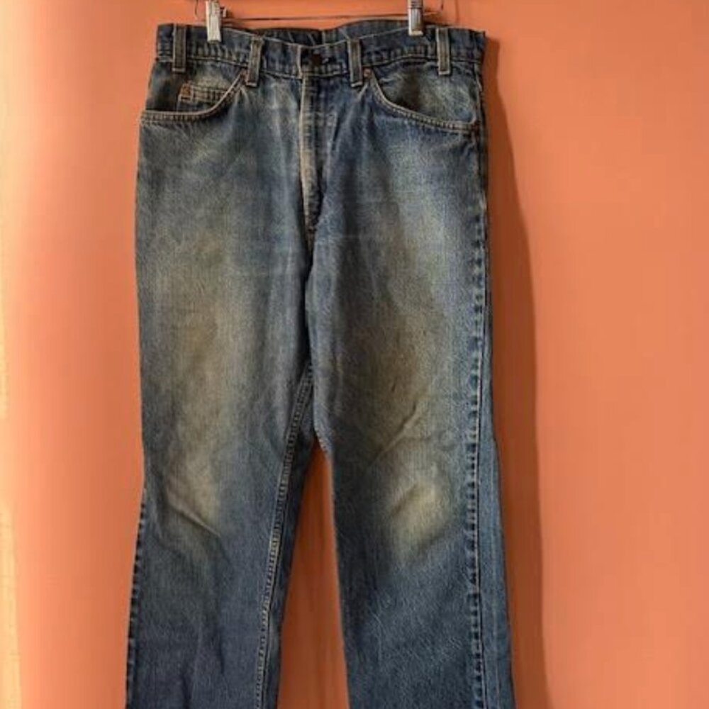 VINTAGE 70's Levi's Orange Tab Jeans 33x26